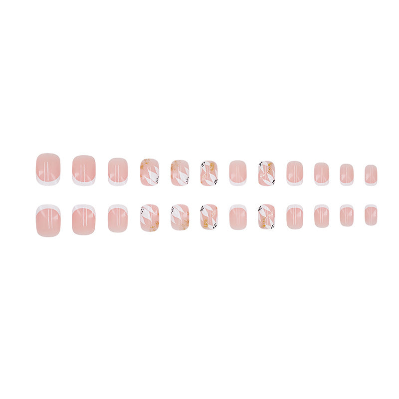 Elegant French Tip Decorative Nail Art