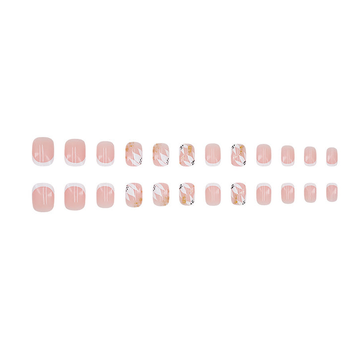 Elegant French Tip Decorative Nail Art