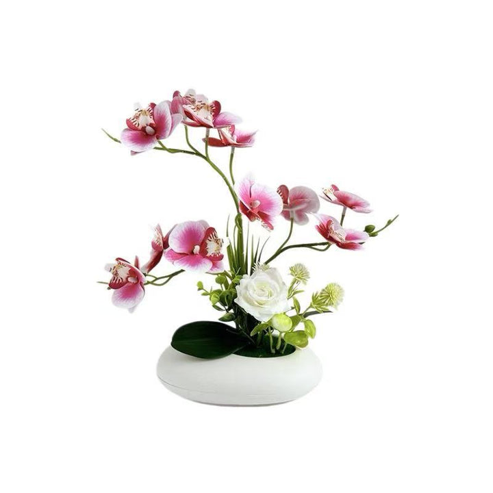 Lifelike Orchid Decorative Centerpiece