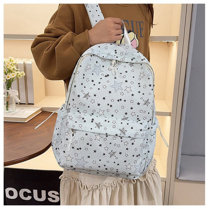 Backpack with Sparkling Star Motif and Charming Pendant Kalsten