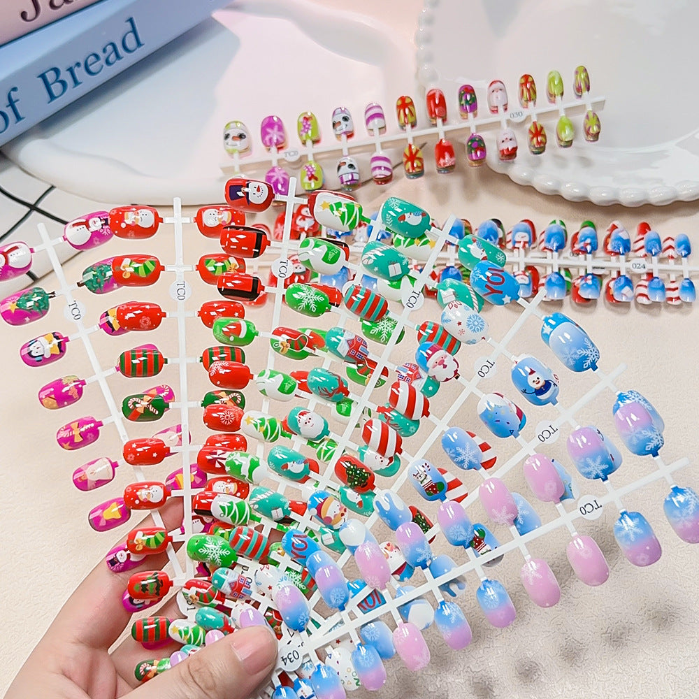 Children's Fun Holiday-Themed Fake Nail Set Kalsten