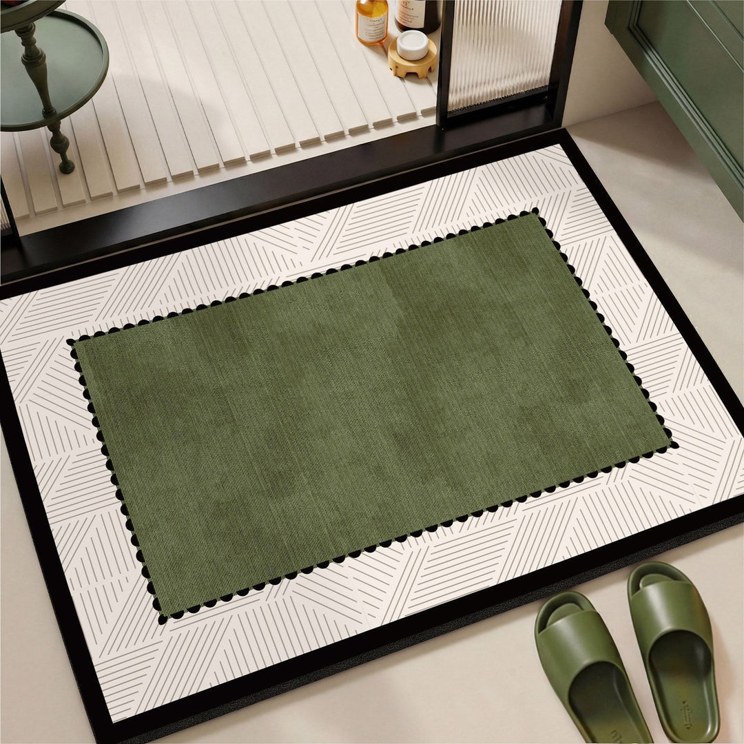 Elegant Vintage Floral Print Area Mat