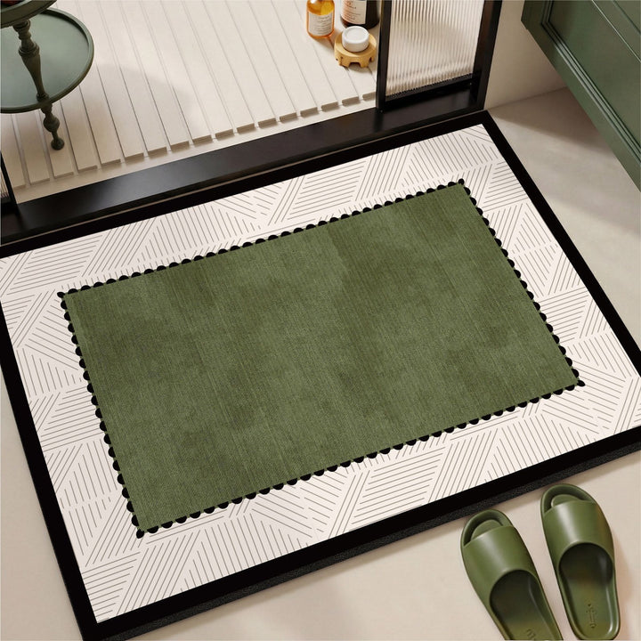 Elegant Vintage Floral Print Area Mat