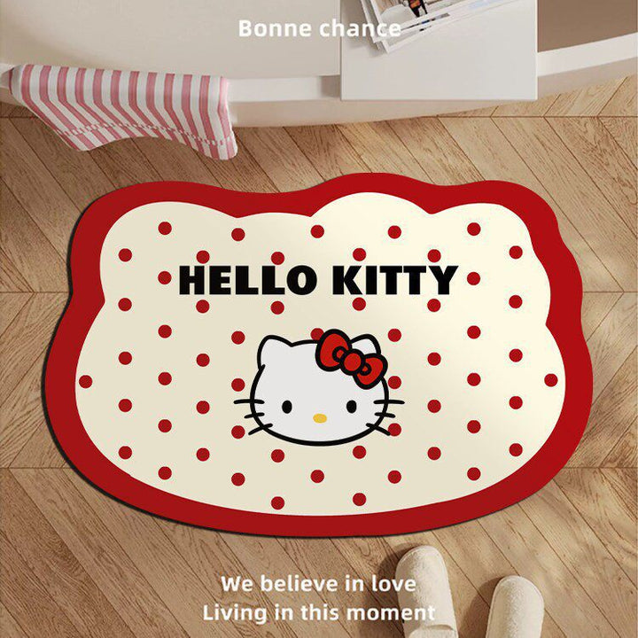 Playful Bunny-Themed Bath Mat