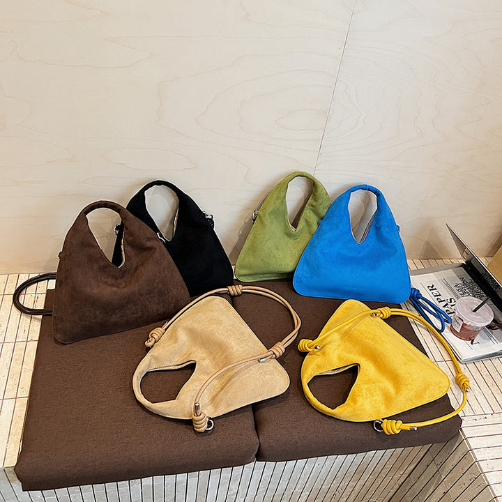 Suede Hobo Bag