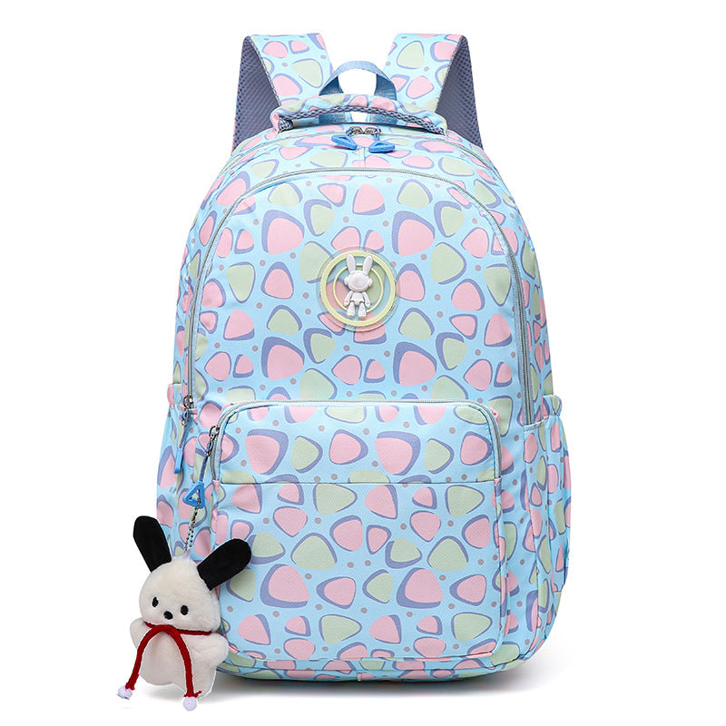 Cheerful school backpack with unique patterns and practical compartments Kalsten