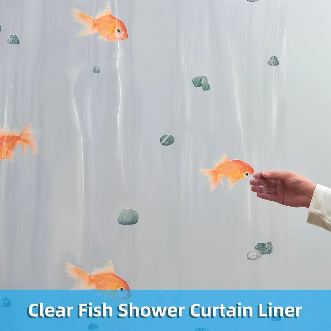 Goldfish Pattern Shower Curtain Kalsten