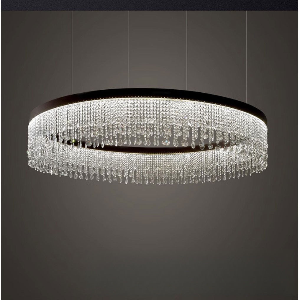 Contemporary Crystal Pendant Chandelier