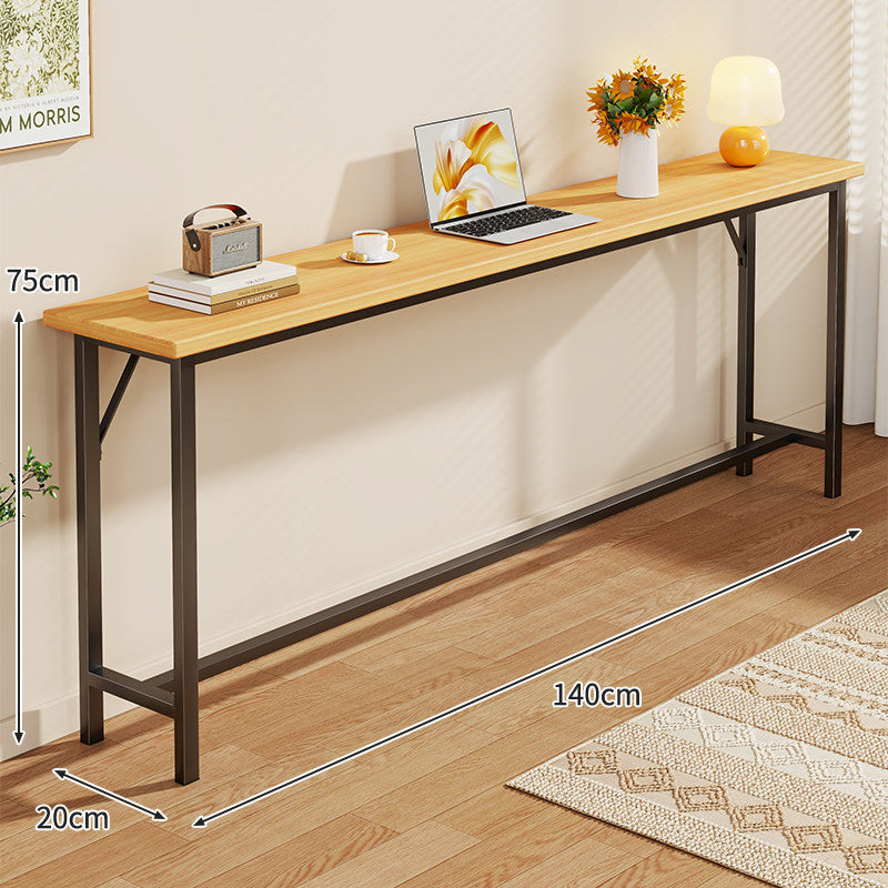 Narrow Industrial Console Table with Slim Profile