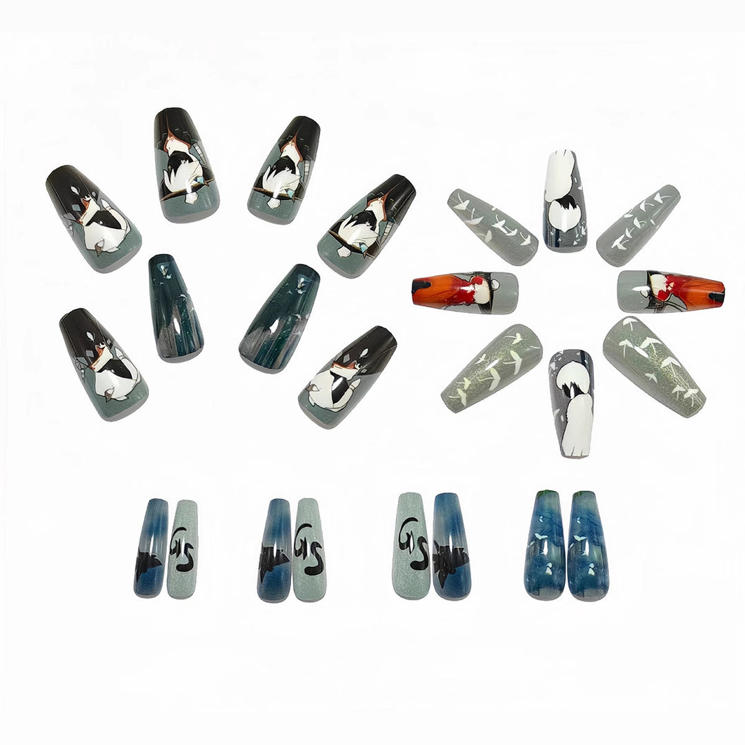 Creative artificial nails with charming 3D designs Kalsten