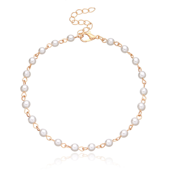 Elegant Beaded Chain Anklet Kalsten