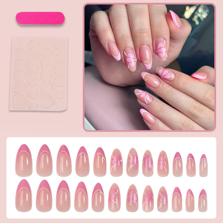 Artificial nail set with loving heart and star motifs Kalsten