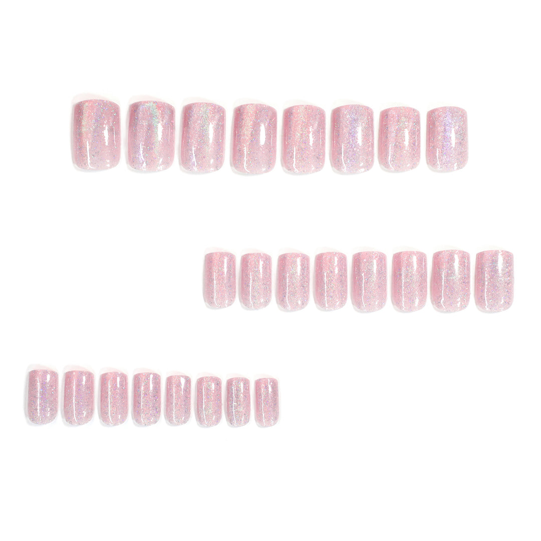 Elegant Nail Art with Glitter and Ombre Effect Kalsten