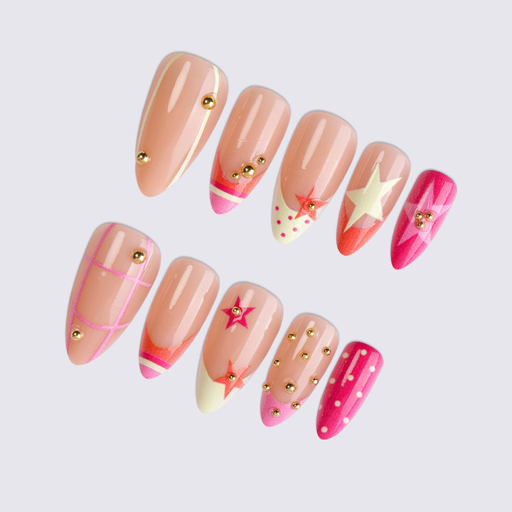 Decorative Themed Press-On Nail Art Set kalsten