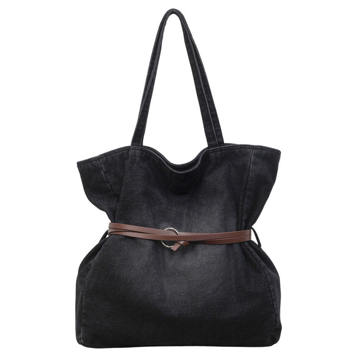 Spacious Denim Tote