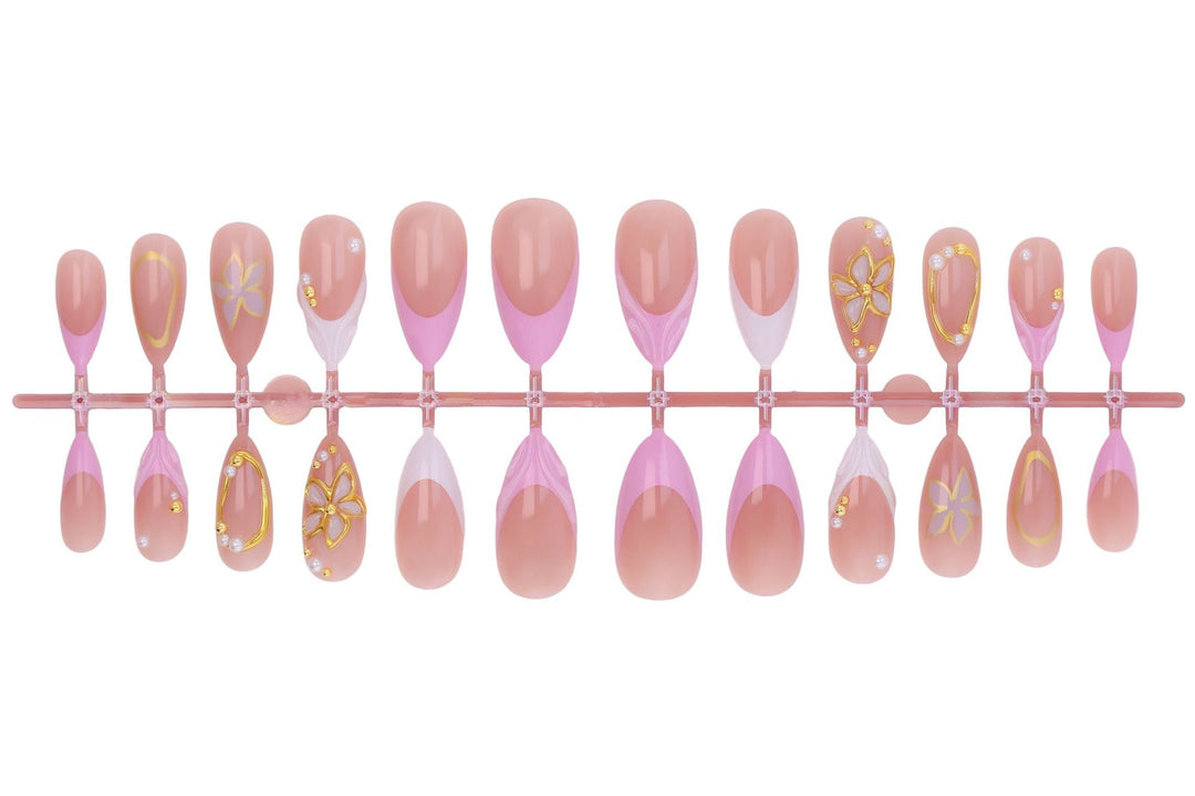 Elegant artificial nails with floral design Kalsten