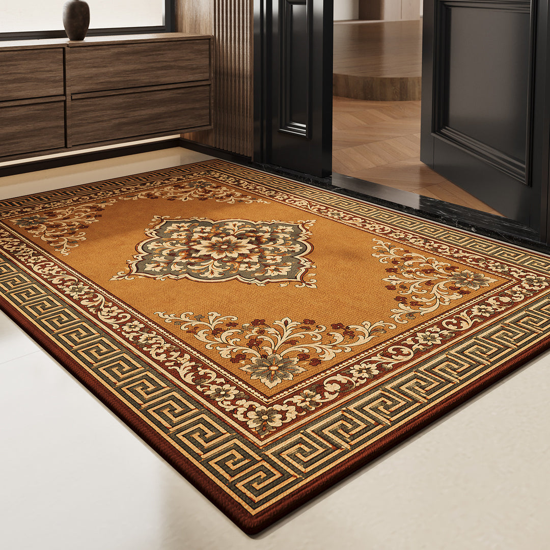 Vintage Floral Design Area Rug