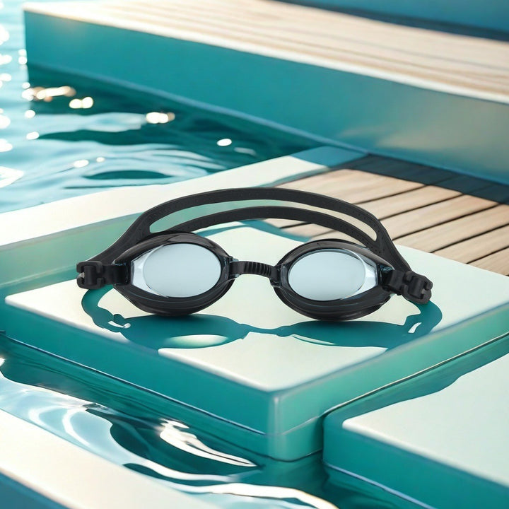 Swim goggles with scratch-resistant lenses and adjustable headstrap Kalsten