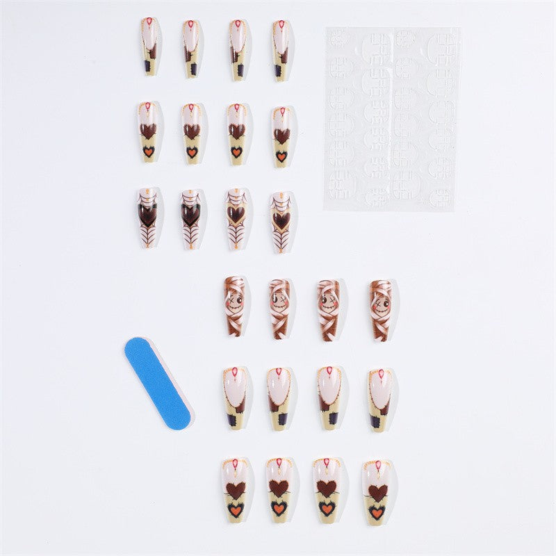 Stylish artificial nails in abstract design Kalsten