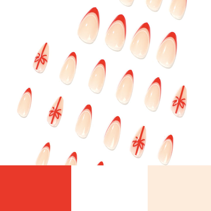 Elegant Nail Extensions with Christmas Design Kalsten