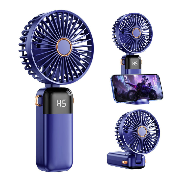 Cooling Portable Bladeless Mini Handheld Fan with Digital Speed Display Kalsten