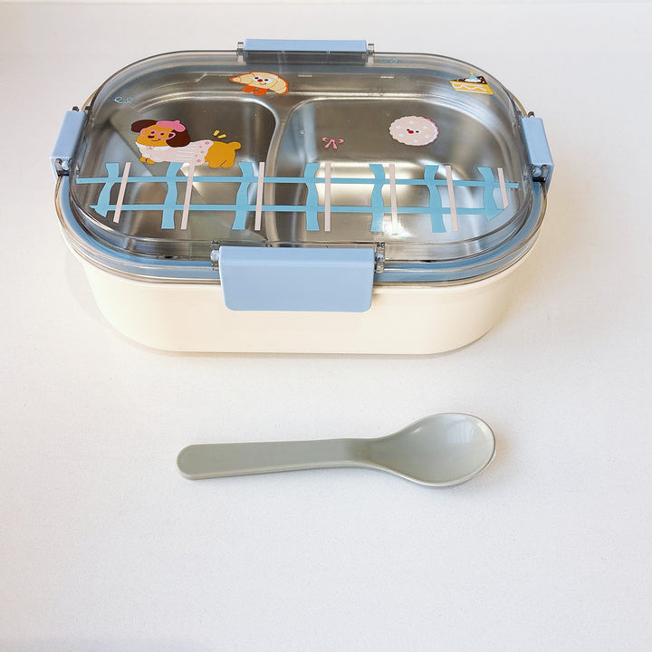 Fun-Themed Dual-Compartment Lunch Box