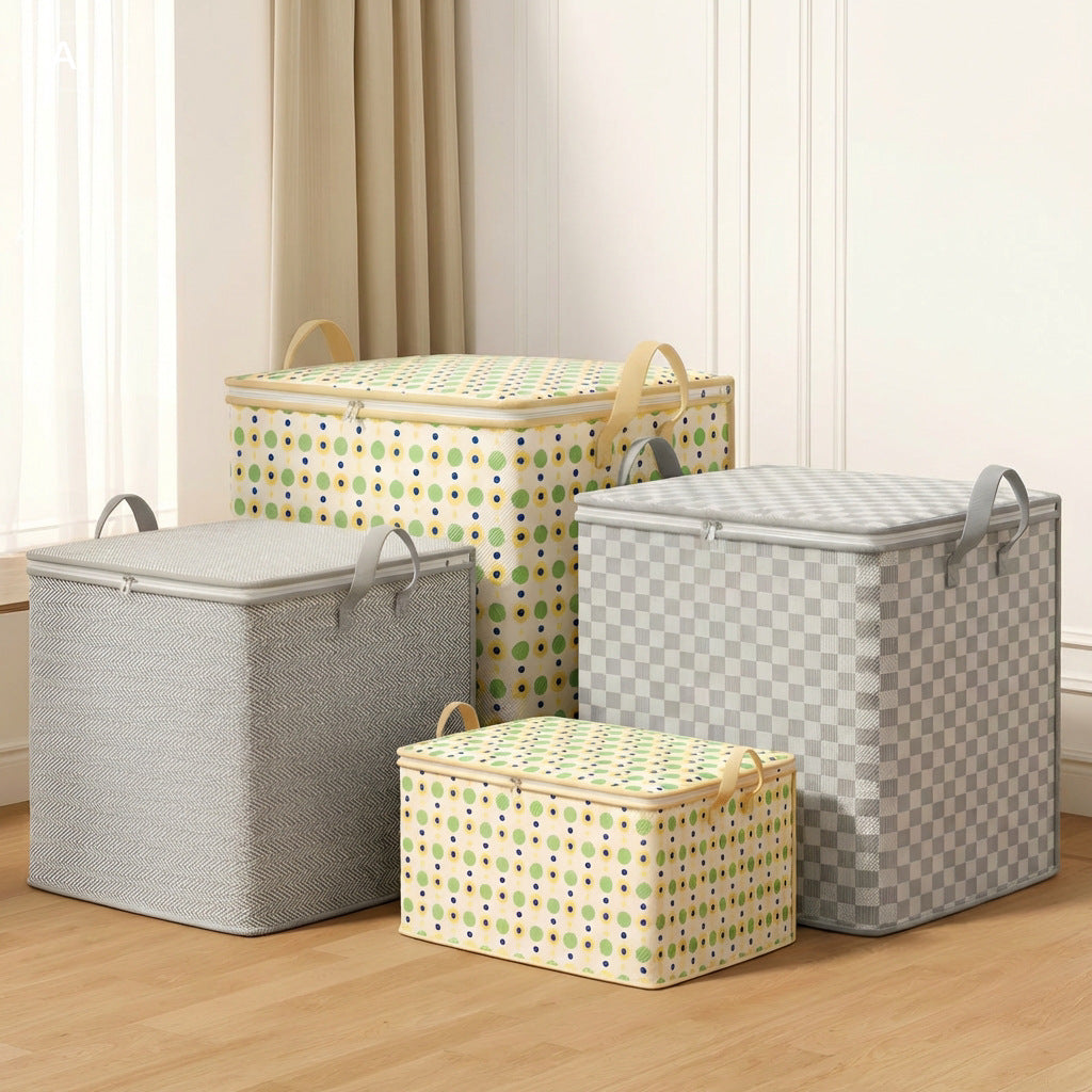 Premium Herringbone Pattern Storage Basket Kalsten