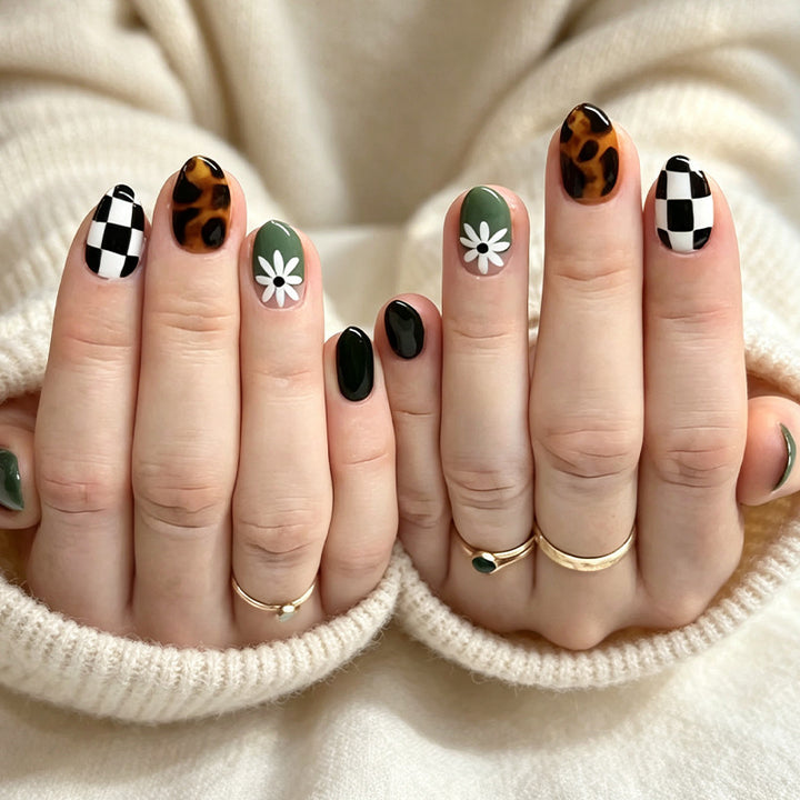 Artistic Press-On Nail Set Kalsten
