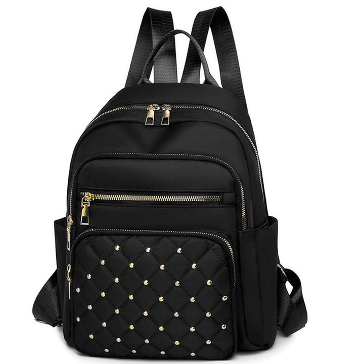 Women's Quilted Backpack with Decorative Studs Kalsten