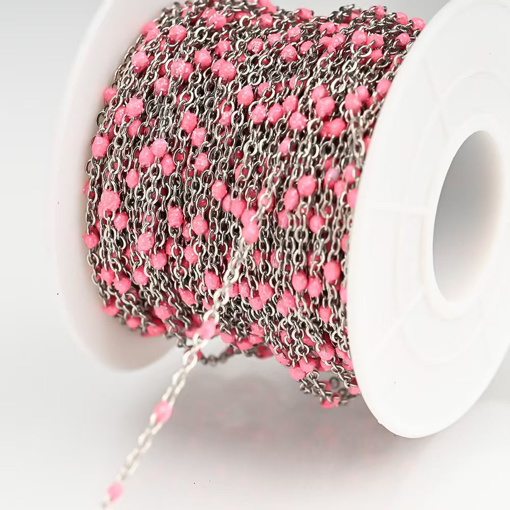Delicate Beaded Chain Necklace Kalsten