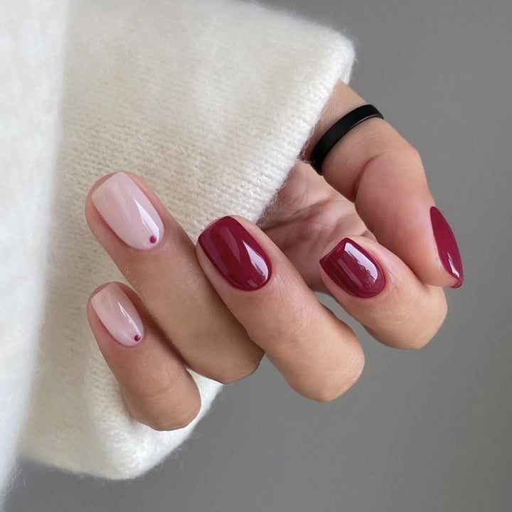 Elegant Stiletto Press-On Nail Art with Rhinestone Accents Kalsten