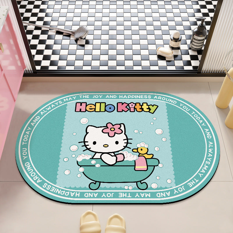 Hello Kitty Plush Bath Mat for Bathrooms