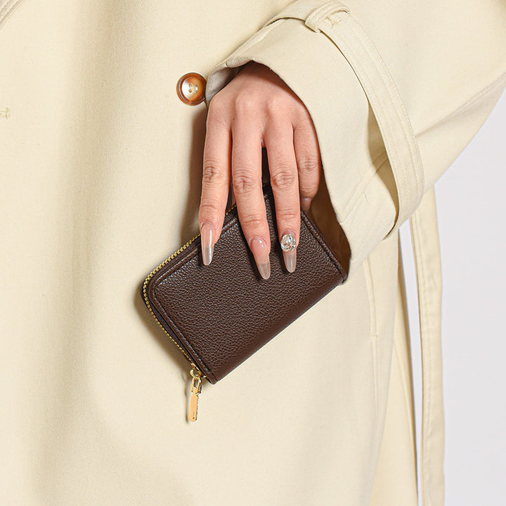 Premium Leather Zipper Wallet