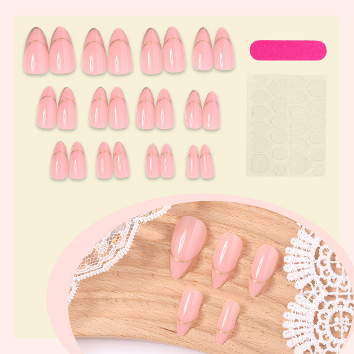 Elegant French Tip Press-On Nail Set Kalsten