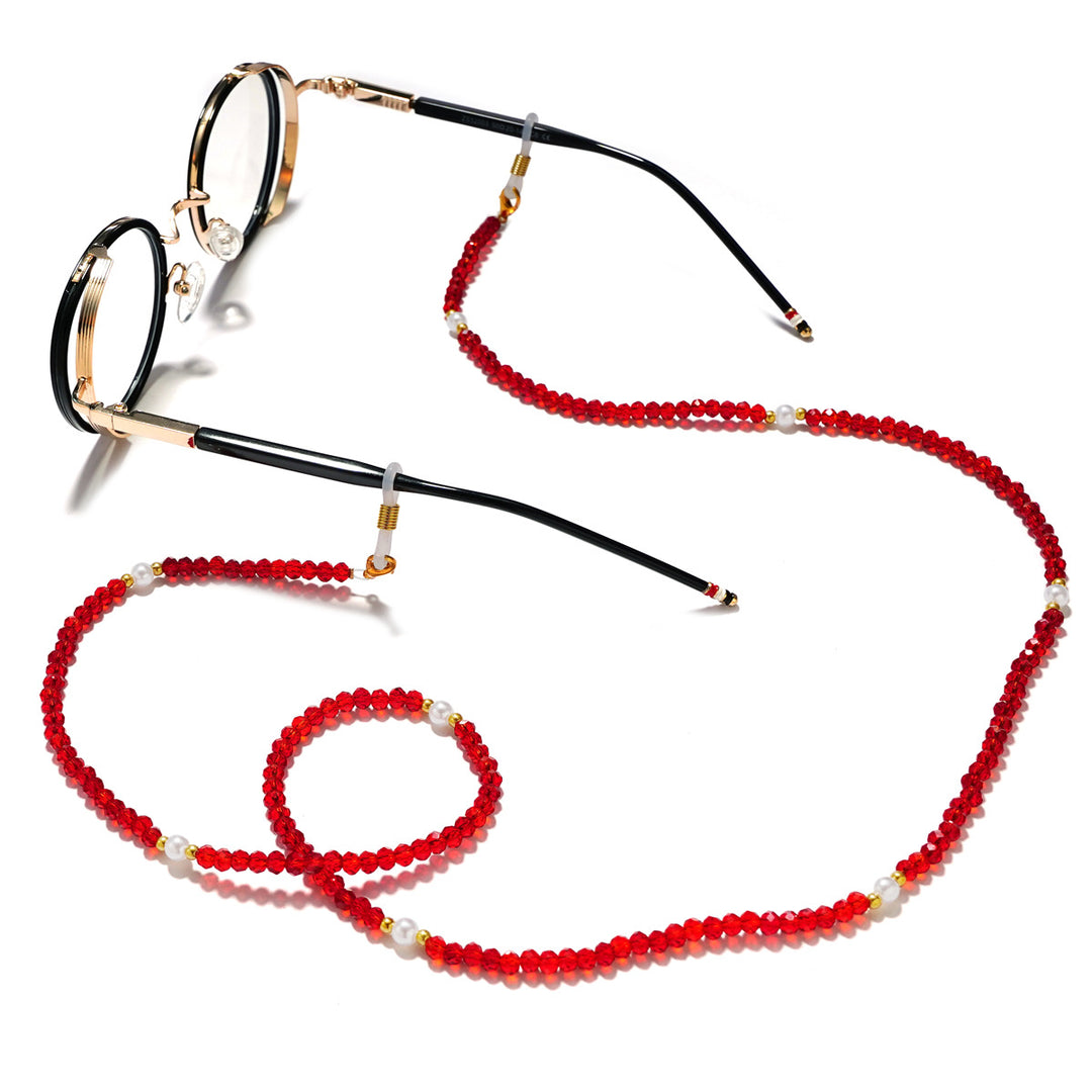Elegant Crystal Beaded Eyewear Chain Kalsten