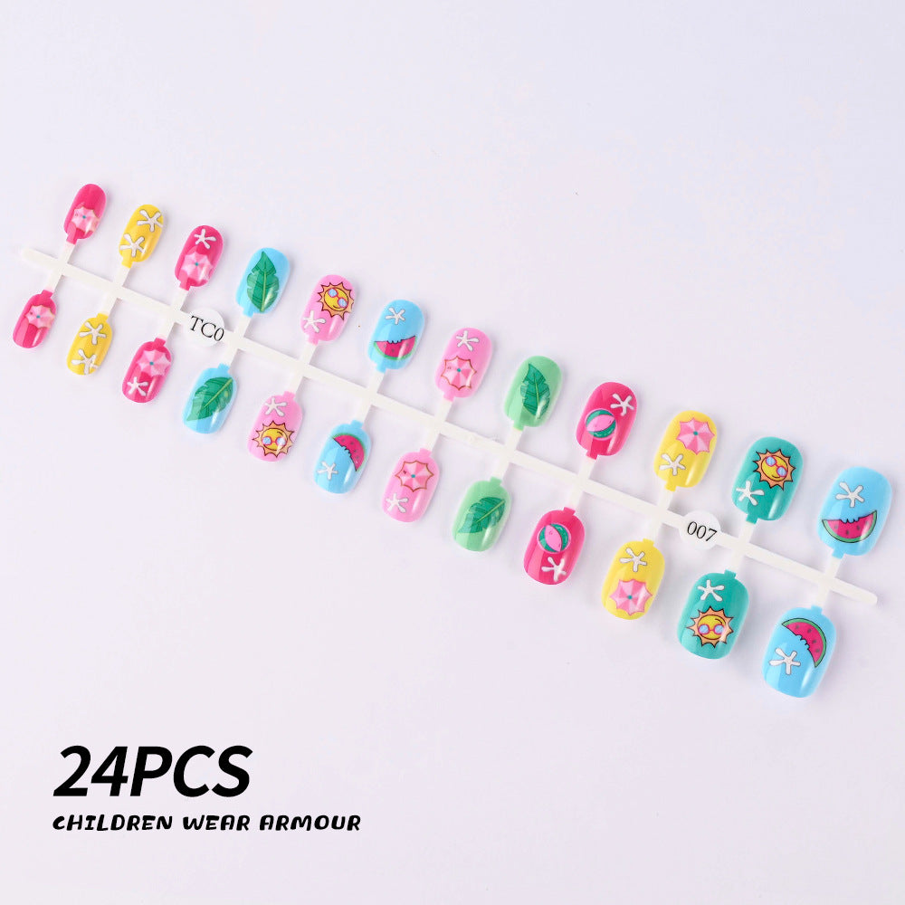 Children's Fun-Themed Press-On Nail Set Kalsten
