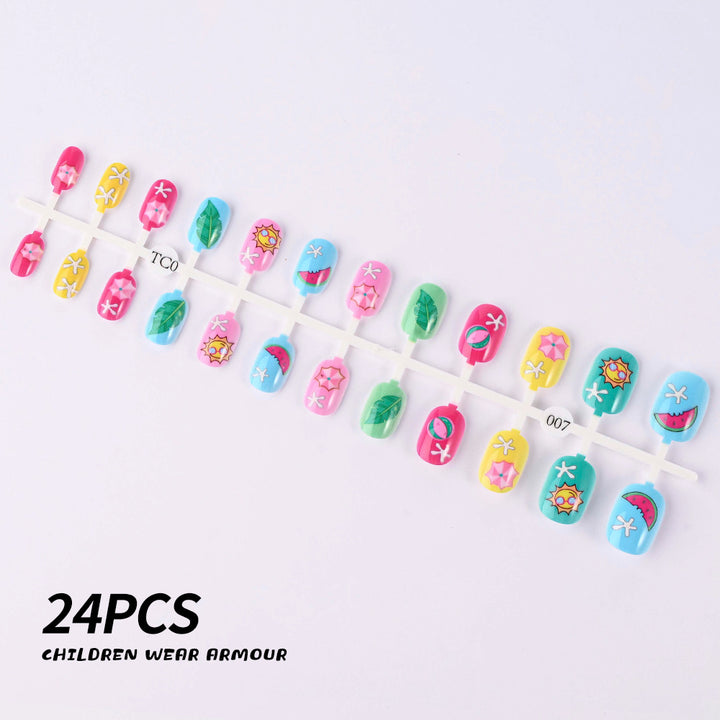 Children's Fun-Themed Press-On Nail Set Kalsten