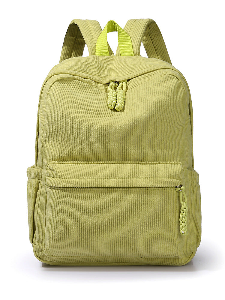 Casual Corduroy Backpack Kalsten