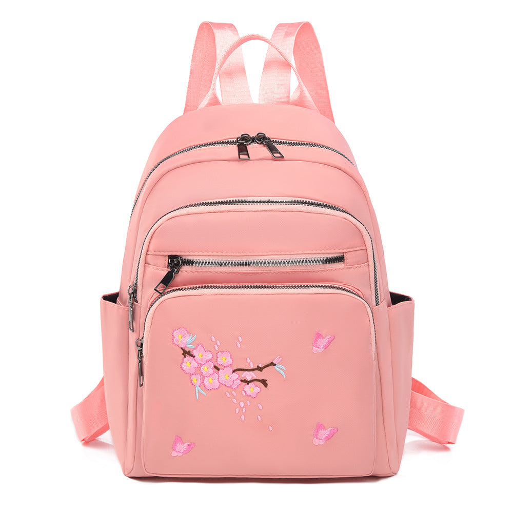 Elegant Embroidered Mini Backpack