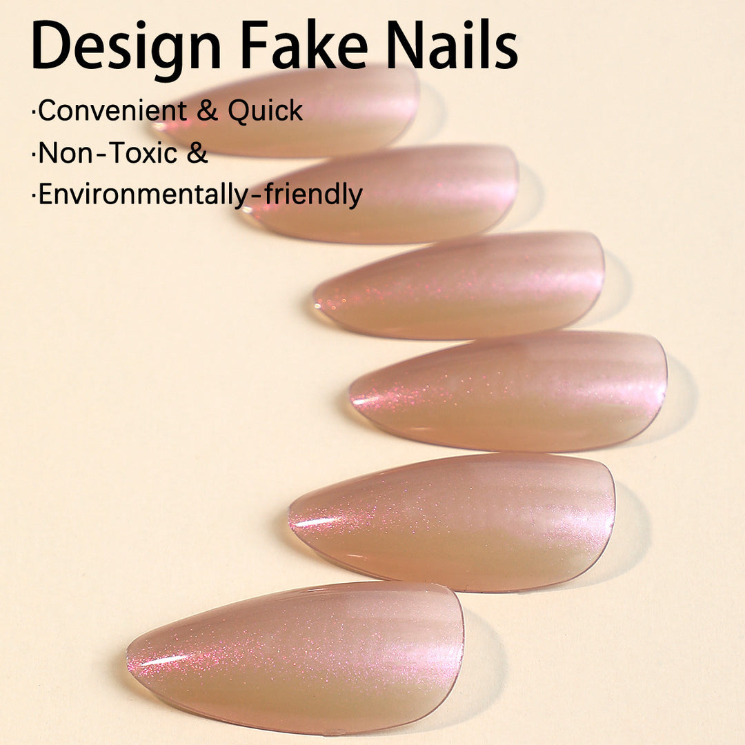 Artificial nail set with luxurious crystal embellishments Kalsten