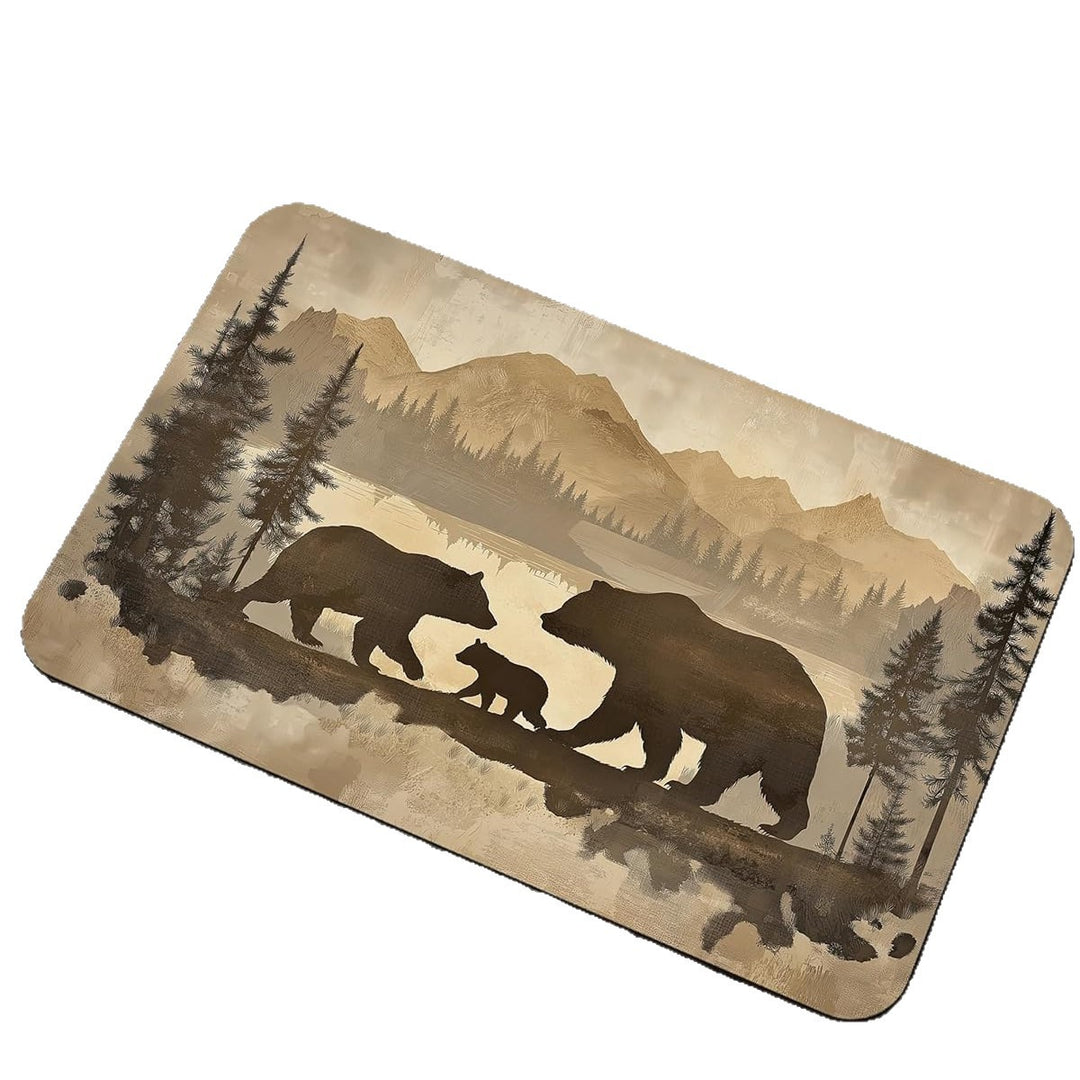 Floral-Patterned Comfort Bath Mat Kalsten