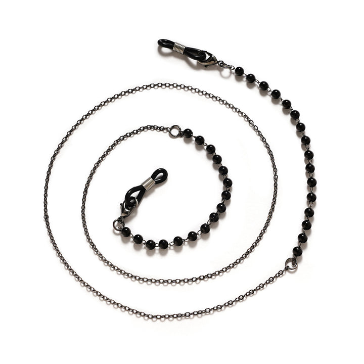 Premium Black Beaded Eyewear Chain Kalsten