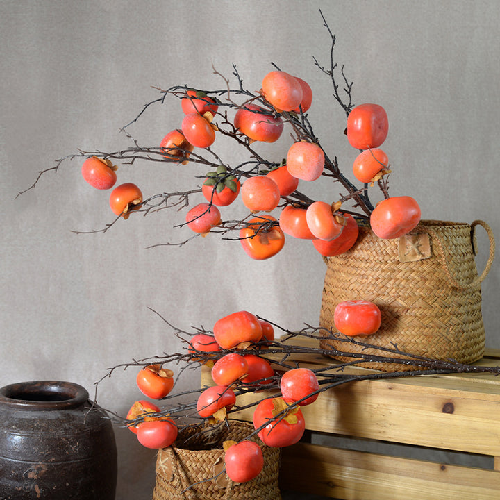 Decorative Persimmons Branch Decoration