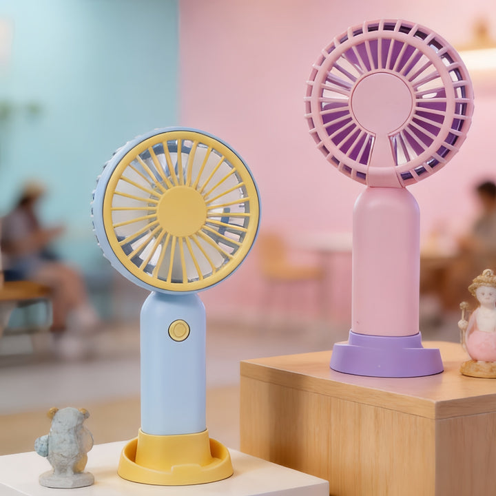Portable USB Handheld Fan with Continuously Adjustable Air Strength Kalsten