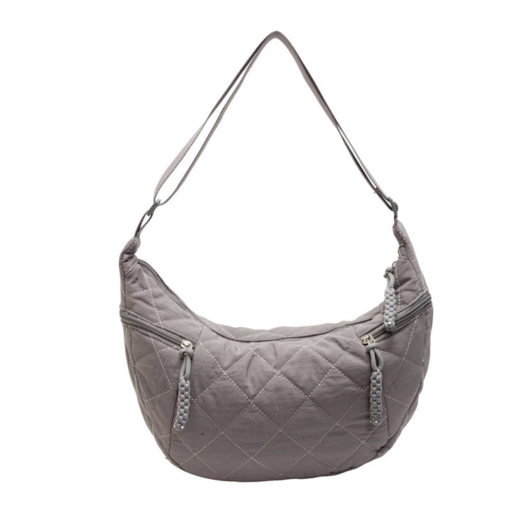 Quilted Soft Fabric Hobo Handbag Kalsten