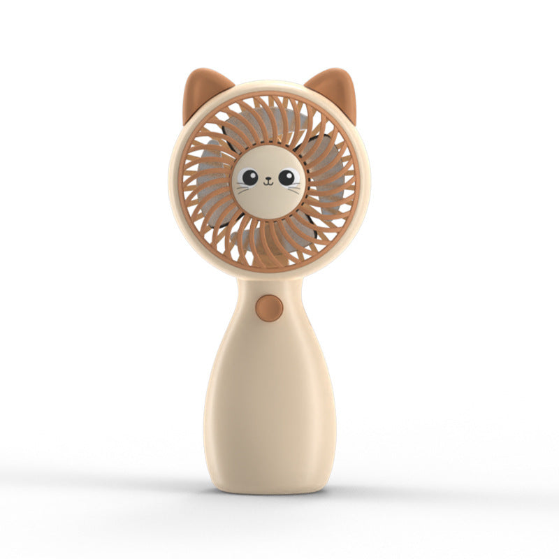 Women's Portable Handheld Fan in Playful Cat Design Kalsten
