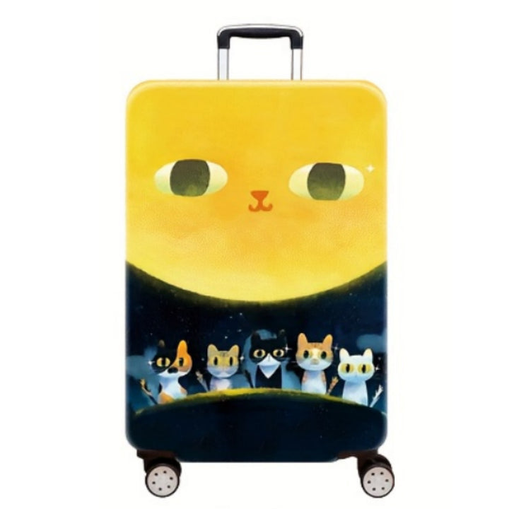 Women's Hard Shell Suitcase with Charming Cat Design Kalsten