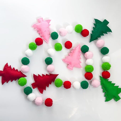 Felt Christmas Tree Garland Kalsten