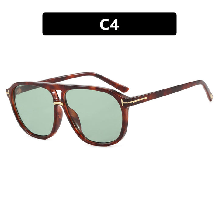 Women's square sunglasses with luxurious tortoiseshell pattern and polarized lenses Kalsten