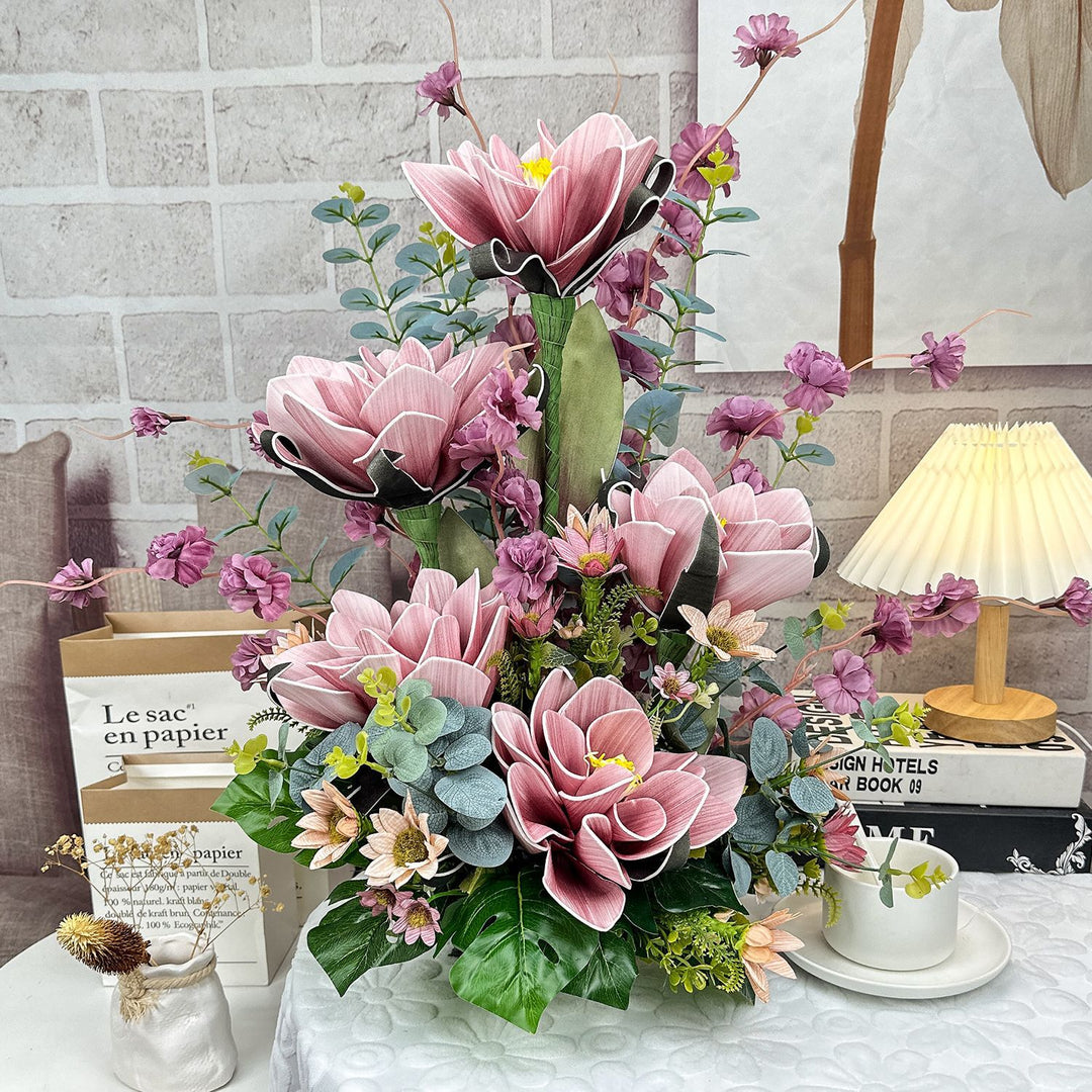 Elegant Lifelike Floral Centerpiece for Interior Decor